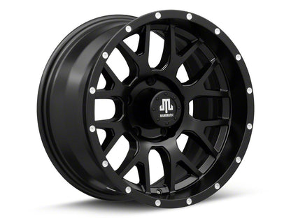 Mammoth Beadlock Mesh Matte Black 5-Lug Wheel; 17x9; -6mm Offset (94-01 RAM 1500)