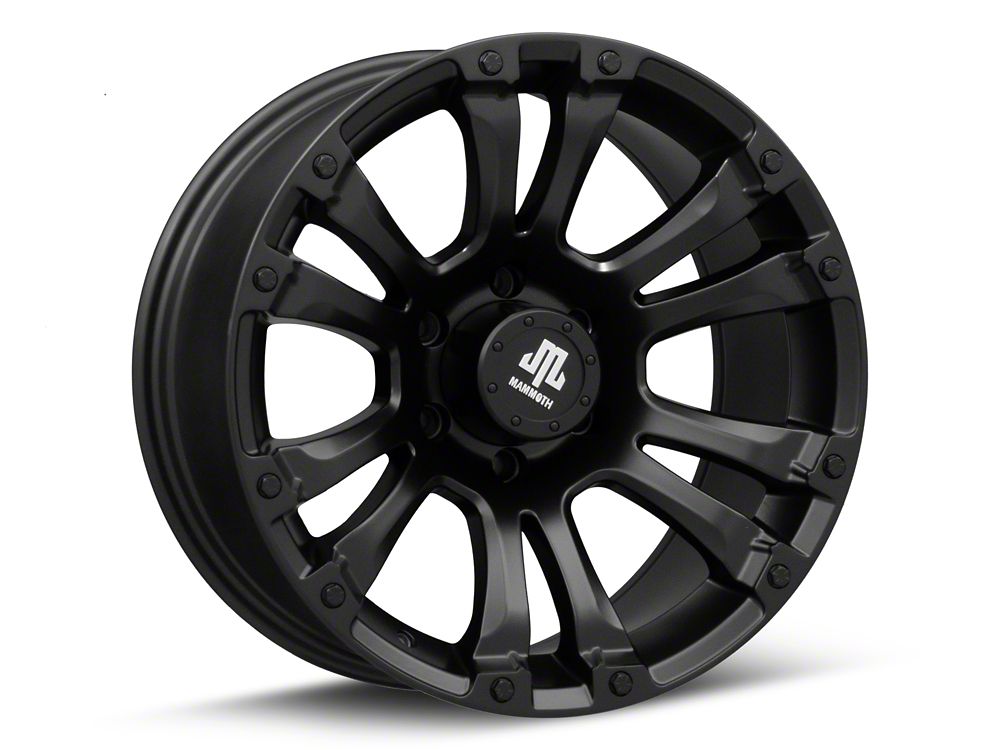 Mammoth Madness Matte Black 6-Lug Wheel; 18x9; -6mm Offset (19-25 RAM 1500)