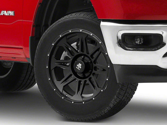 Mammoth Split 8 Beadlock Matte Black 6-Lug Wheel; 20x9; -6mm Offset (19-25 RAM 1500)