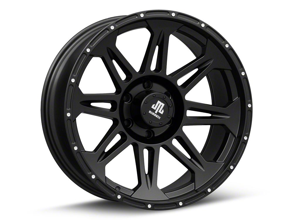 Mammoth Split 8 Beadlock Matte Black 6-Lug Wheel; 20x9; -6mm Offset (19-25 RAM 1500)