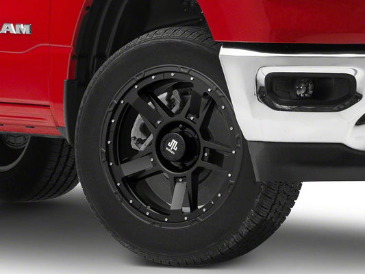 Mammoth Cliff Hanger Matte Black 6-Lug Wheel; 20x9; -6mm Offset (19-25 RAM 1500)