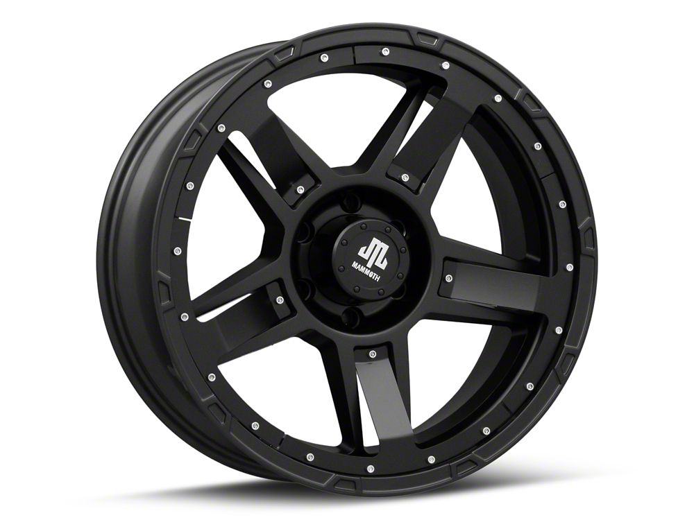 Mammoth Cliff Hanger Matte Black 6-Lug Wheel; 20x9; -6mm Offset (19-25 RAM 1500)