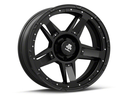 Mammoth Cliff Hanger Matte Black 6-Lug Wheel; 20x9; -6mm Offset (19-25 RAM 1500)