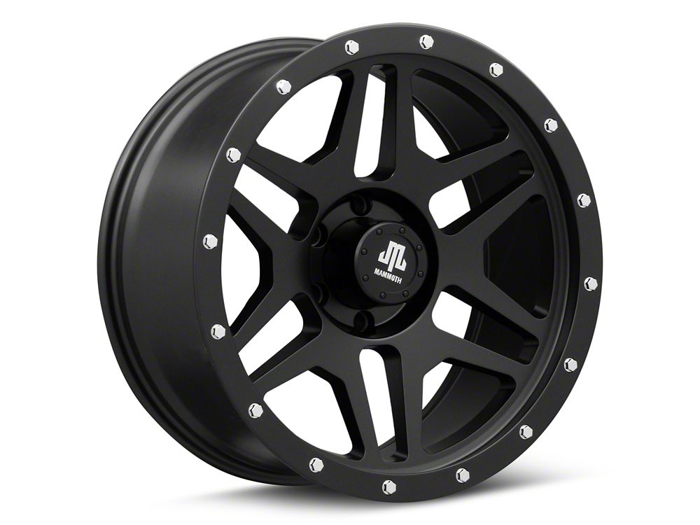 Mammoth Split 6 Beadlock Matte Black 6-Lug Wheel; 20x9; -6mm Offset (19-25 RAM 1500)