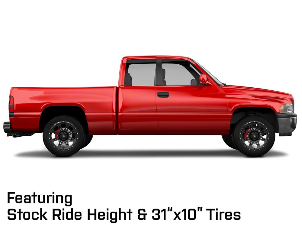 Mammoth Split 8 Beadlock Matte Black 5-Lug Wheel; 20x9; -6mm Offset (94-01 RAM 1500)