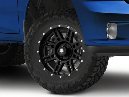 Mammoth Vader Beadlock Matte Black 5-Lug Wheel; 17x9; -6mm Offset (09-18 RAM 1500)