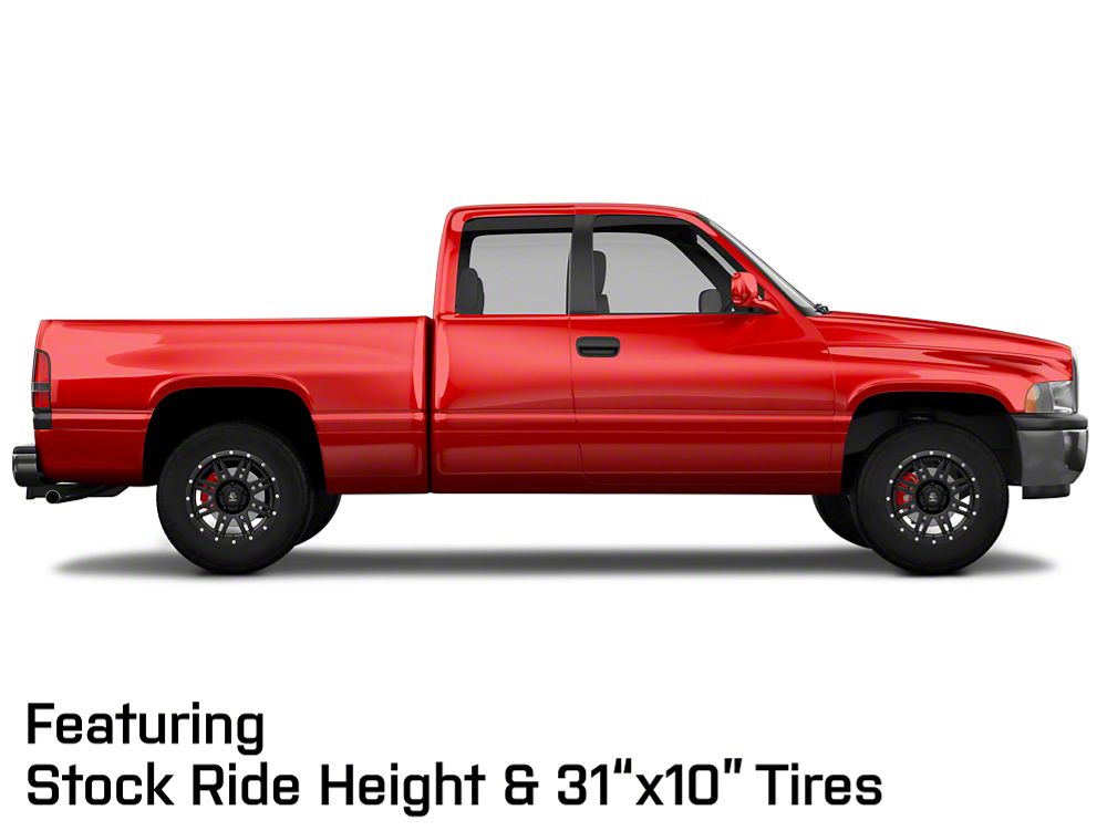 Mammoth Vader Beadlock Matte Black 5-Lug Wheel; 17x9; -6mm Offset (94-01 RAM 1500)