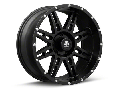 Mammoth Vader Beadlock Matte Black 5-Lug Wheel; 20x9; -6mm Offset (02-08 RAM 1500, Excluding Mega Cab)