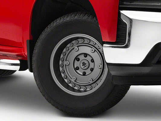 Mammoth Militant Charcoal Wheel; 17x9.5; -18mm Offset (19-25 Silverado 1500)