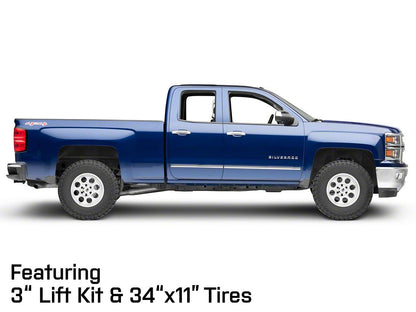 Mammoth 8 Aluminum Polished 6-Lug Wheel; 17x9; -6mm Offset (14-18 Silverado 1500)