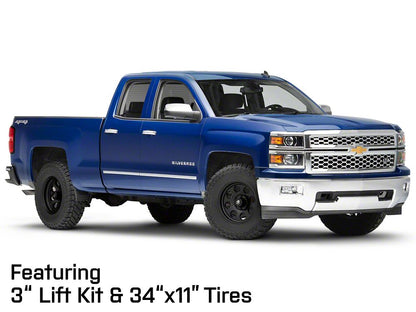Mammoth 8 Aluminum Matte Black 6-Lug Wheel; 17x9; -6mm Offset (14-18 Silverado 1500)