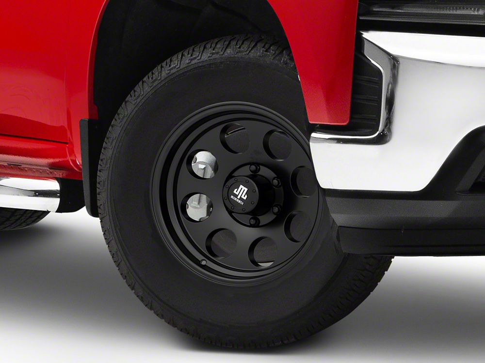 Mammoth 8 Aluminum Matte Black 6-Lug Wheel; 17x9; -6mm Offset (19-25 Silverado 1500)