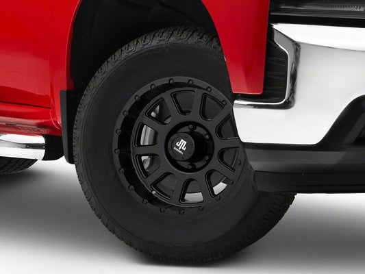 Mammoth 10 Hole Matte Black 6-Lug Wheel; 17x9; -6mm Offset (19-25 Silverado 1500)