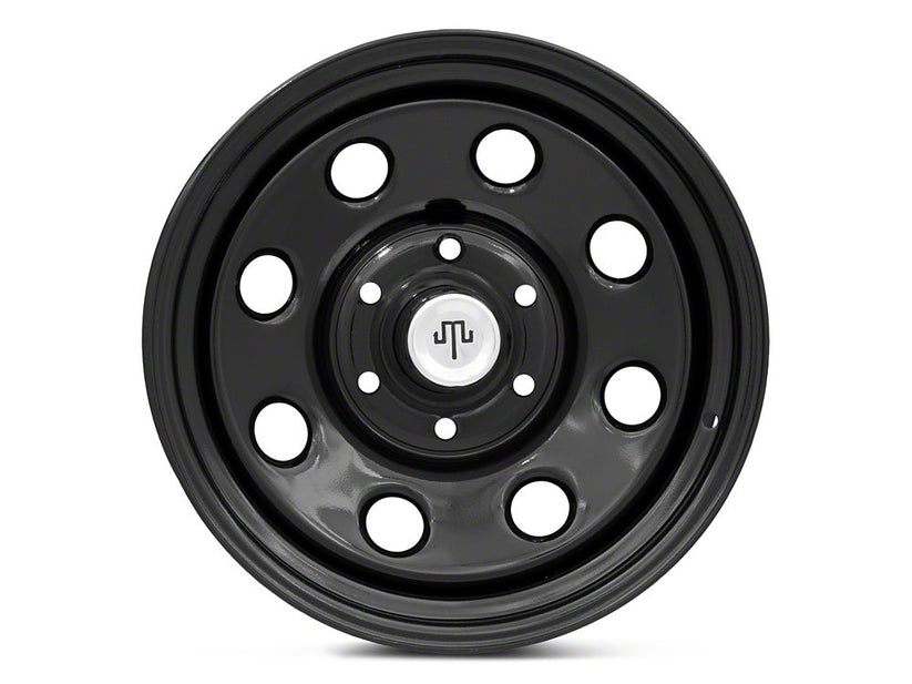 Mammoth 8-Hole Gloss Black 6-Lug Wheel; 17x8; -6mm Offset (07-13 Silve ...
