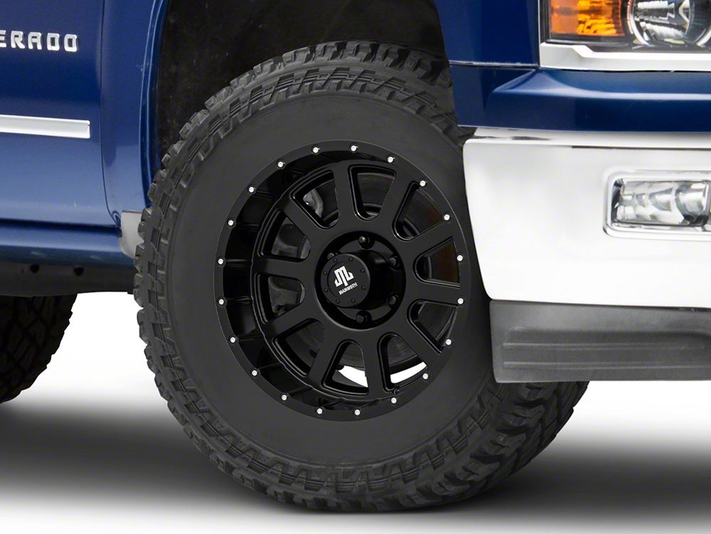 Mammoth Rims Mammoth 10 Hole Satin Black 6-Lug Wheel; 18x9; 0mm Offset (14-18 Silve ...