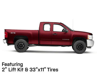 Mammoth 6 Hole Satin Black 6-Lug Wheel; 17x8; 0mm Offset (07-13 Silverado 1500)