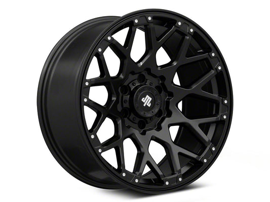 Mammoth Vex Satin Black Machined 6-Lug Wheel; 20x9; -6mm Offset (14-18 Silverado 1500)