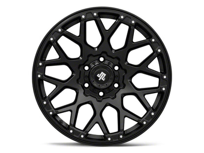 Mammoth Vex Satin Black Machined 6-Lug Wheel; 20x9; -6mm Offset (14-18 Silverado 1500)