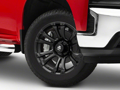 Mammoth Madness Matte Black 6-Lug Wheel; 20x9; -6mm Offset (19-25 Silverado 1500)