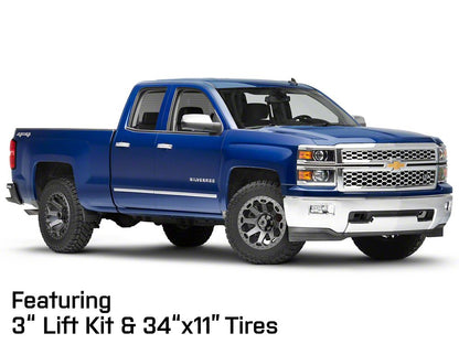 Mammoth Synister Charcoal 6-Lug Wheel; 20x9; -6mm Offset (14-18 Silverado 1500)
