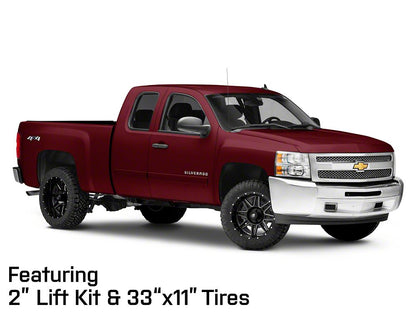 Mammoth Revolver Gloss Black Machined 6-Lug Wheel; 20x9; -6mm Offset (07-13 Silverado 1500)