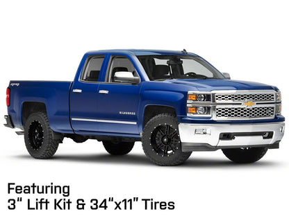 Mammoth Vader Beadlock Matte Black 6-Lug Wheel; 20x9; -6mm Offset (14-18 Silverado 1500)