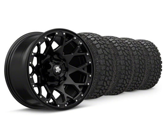 17x9 Mammoth Vex & 33in Mudclaw Mud-Terrain Comp MTX Tire Package (19-25 Silverado 1500)