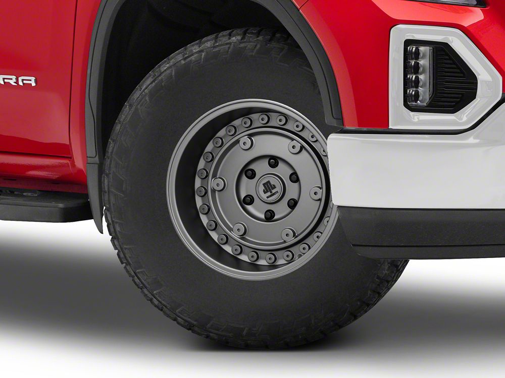Mammoth Rims Mammoth Militant Charcoal Wheel; 17x9.5; -18mm Offset (19-25 Sierra 15 ...