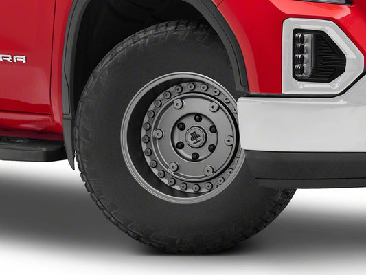 Mammoth Militant Charcoal Wheel; 17x9.5; -18mm Offset (19-25 Sierra 1500)