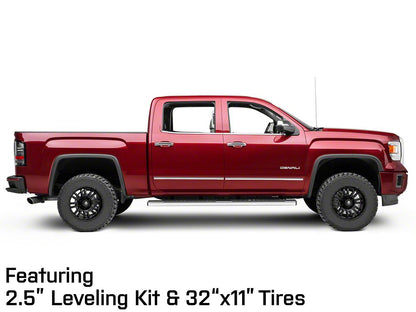 Mammoth Krawler Satin Black 6-Lug Wheel; 17x8; 0mm Offset (14-18 Sierra 1500)