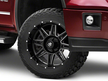 Mammoth Revolver Gloss Black Machined 6-Lug Wheel; 20x9; -6mm Offset (14-18 Sierra 1500)