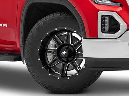 Mammoth Revolver Gloss Black Machined 6-Lug Wheel; 20x9; -6mm Offset (19-25 Sierra 1500)