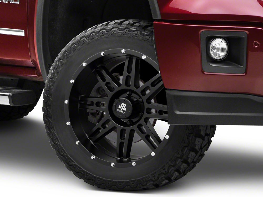 Mammoth Vader Beadlock Matte Black 6-Lug Wheel; 20x9; -6mm Offset (14-18 Sierra 1500)