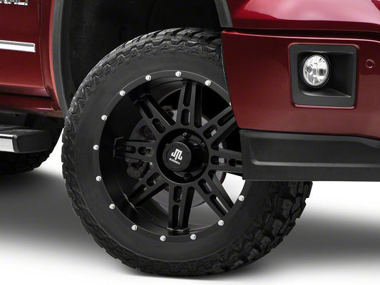Mammoth Vader Beadlock Matte Black 6-Lug Wheel; 20x9; -6mm Offset (14-18 Sierra 1500)
