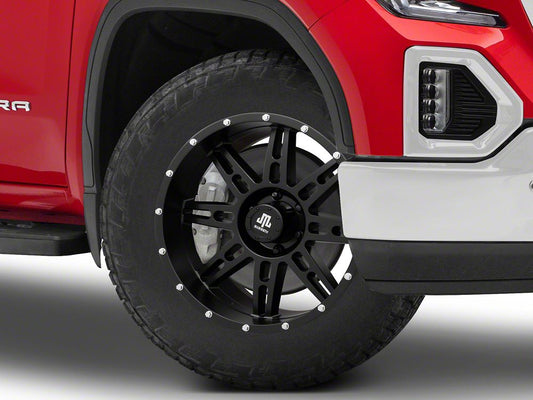 Mammoth Vader Beadlock Matte Black 6-Lug Wheel; 20x9; -6mm Offset (19-25 Sierra 1500)