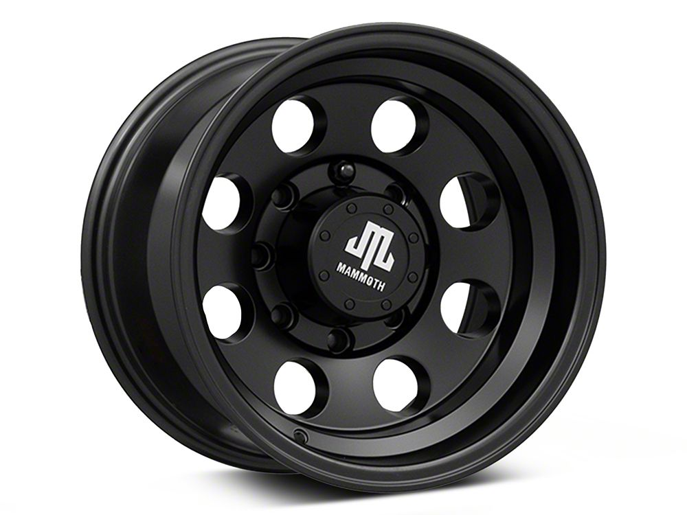 Mammoth 8 Aluminum Matte Black 8-Lug Wheel; 16x10; -24mm Offset (07-10 Sierra 3500 HD SRW)
