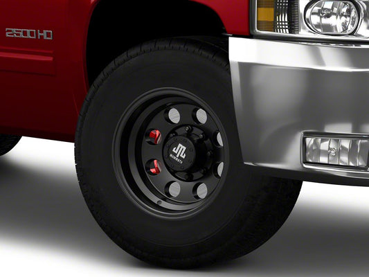 Mammoth 8 Aluminum Matte Black 8-Lug Wheel; 16x10; -24mm Offset (07-10 Silverado 3500 HD SRW)