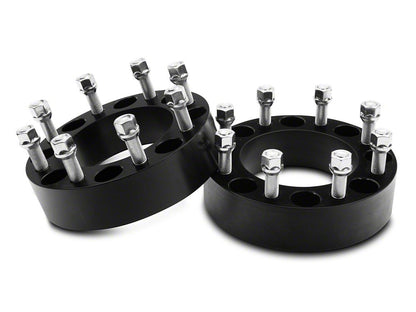 Mammoth 2-Inch Wheel Spacers; Black (05-25 F-350 Super Duty)