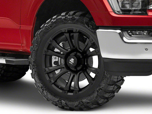 Mammoth Madness Matte Black 6-Lug Wheel; 20x9; 0mm Offset (21-25 F-150)
