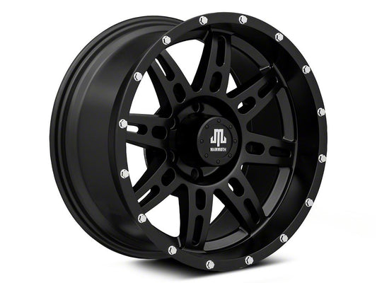 Mammoth Split-8 Beadlock Matte Black 6-Lug Wheel; 18x9; 0mm Offset (09-14 F-150)