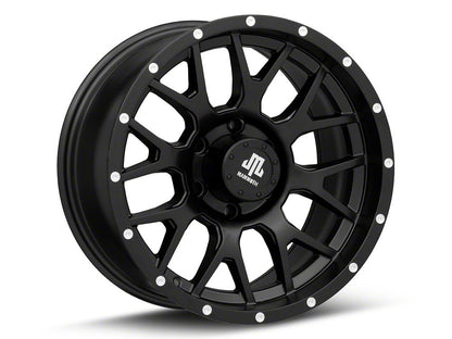 Mammoth Beadlock Mesh Matte Black 6-Lug Wheel; 17x9; 18mm Offset (21-25 F-150)