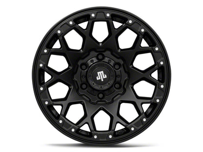 Mammoth Vex Satin Black Machined 6-Lug Wheel; 17x9; -6mm Offset (15-20 F-150)