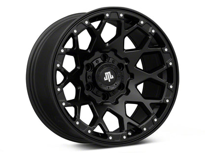 Mammoth Vex Satin Black Machined 6-Lug Wheel; 17x9; -6mm Offset (15-20 F-150)