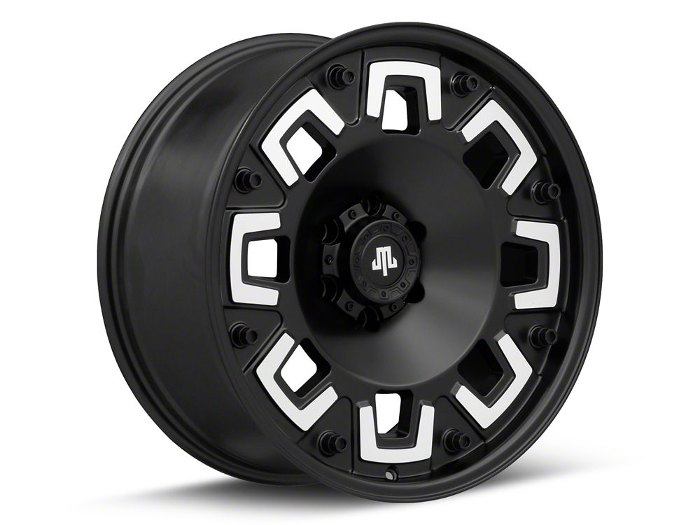 Mammoth Boss Satin Black Machined 6-Lug Wheel; 20x9; -6mm Offset (04-08 F-150)