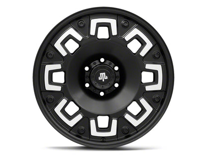 Mammoth Boss Satin Black Machined 6-Lug Wheel; 20x9; -6mm Offset (21-25 F-150)