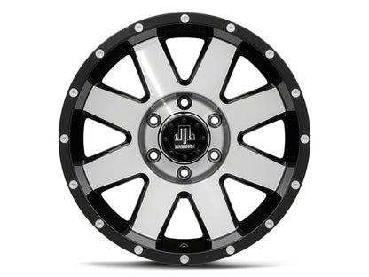 Mammoth Deep Roller Gloss Black Machined 6-Lug Wheel; 17x9; 18mm Offset (04-08 F-150)