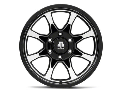 Mammoth F8 Gloss Black Machined 6-Lug Wheel; 17x9; 0mm Offset (04-08 F-150)