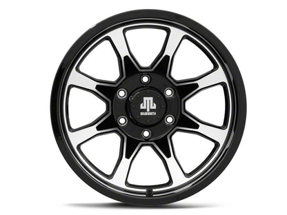Mammoth F8 Gloss Black Machined 6-Lug Wheel; 17x9; 0mm Offset (15-20 F-150)