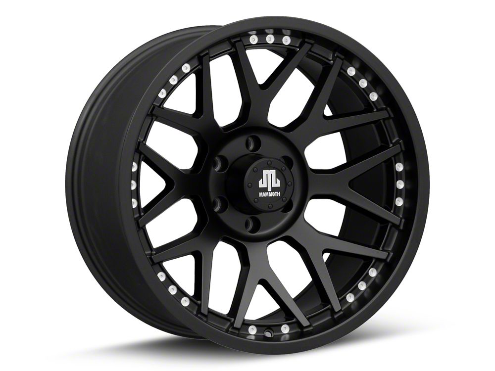 Mammoth Wide 8 Satin Black 6-Lug Wheel; 20x10; -19mm Offset (21-25 F-150)