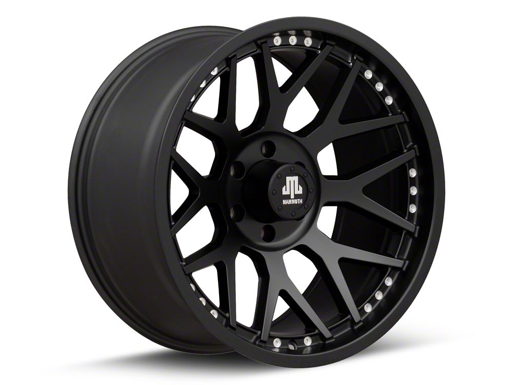 Mammoth Wide 8 Satin Black 6-Lug Wheel; 20x10; -19mm Offset (21-25 F-150)